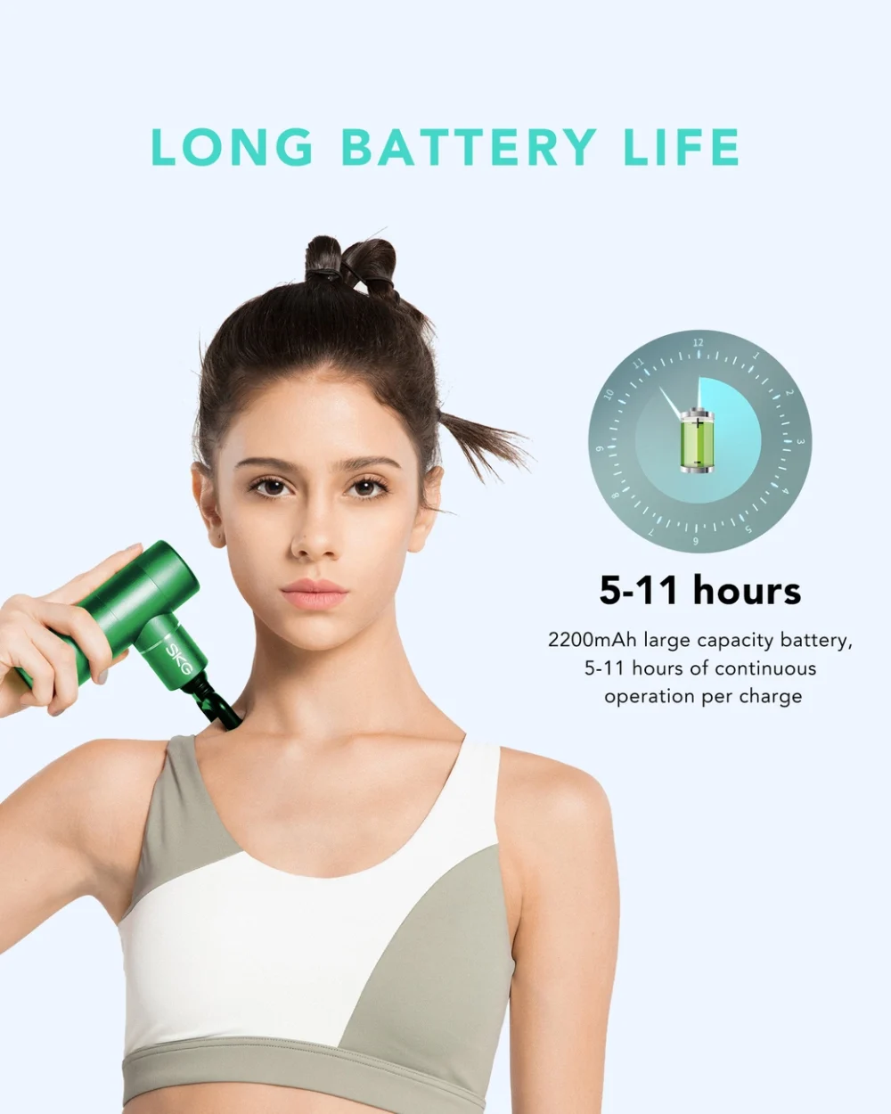SKG F3-EN massage gun for the whole body - greeneng