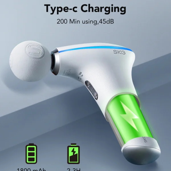 SKG F5-EN massage gun for the whole body - whiteeng