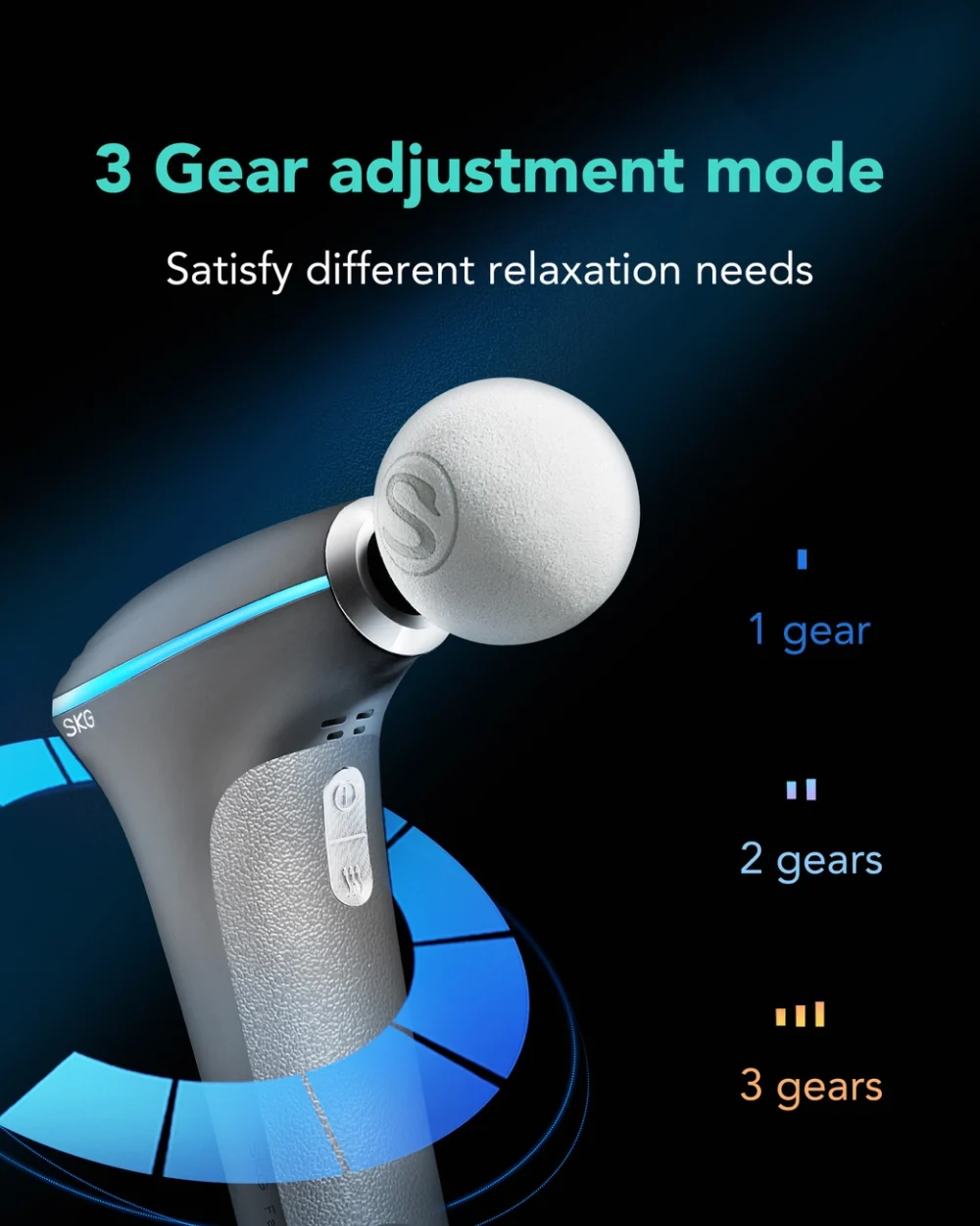 SKG F5-EN massage gun for the whole body - grayeng