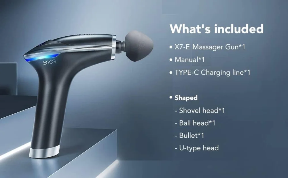SKG X7-E massage gun for the whole body - grayeng