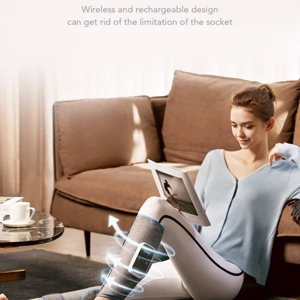 SKG BM3-E calf massager with warming compress (2 pcs. in a set) - grayeng