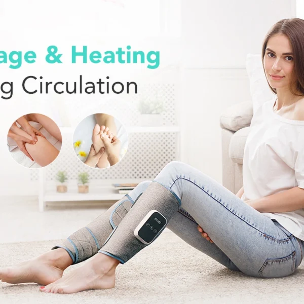 SKG BM3-E calf massager with warming compress (2 pcs. in a set) - grayeng