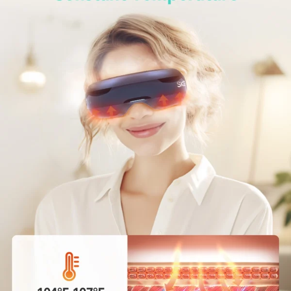 SKG E3 Pro eye and temple massager with vision window - blueeng