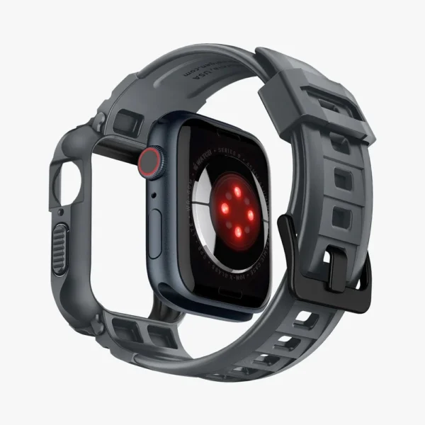 Spigen Rugged Armor Pro Case for Apple Watch 4 / 5 / 6 / 7 / 8 / 9 / SE (44 / 45 mm) - Dark Grayeng