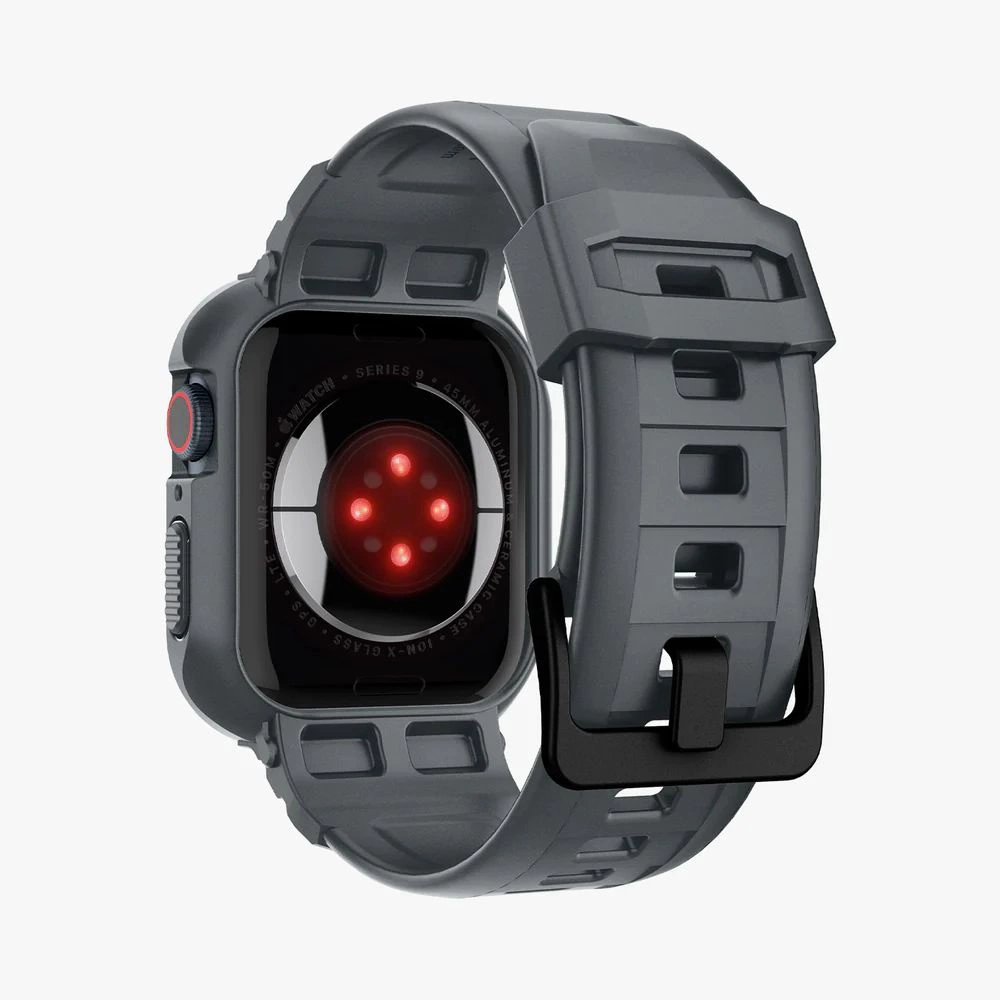 Spigen Rugged Armor Pro Case for Apple Watch 4 / 5 / 6 / 7 / 8 / 9 / SE (44 / 45 mm) - Dark Grayeng