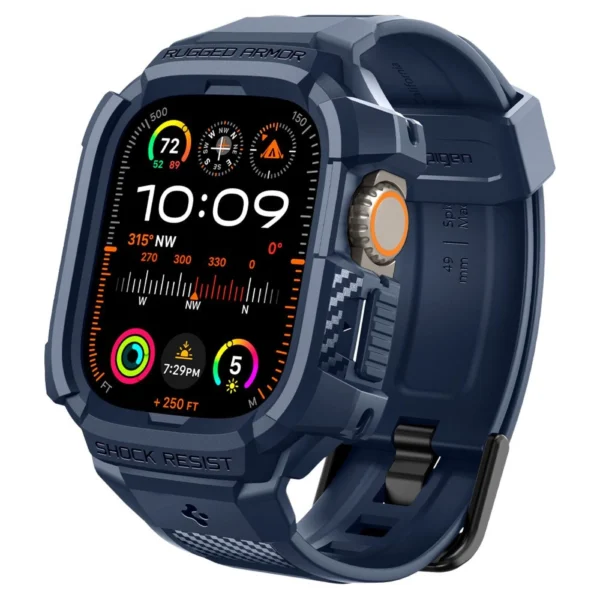 Spigen Rugged Armor Pro Case for Apple Watch Ultra 1 / 2 (49mm) - Navy Blueeng