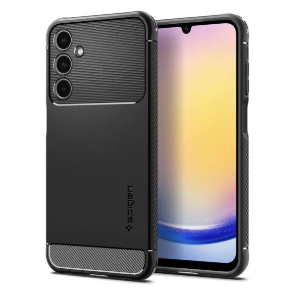 Spigen Rugged Armor Case for Samsung Galaxy A25 5G - Matte Blackeng
