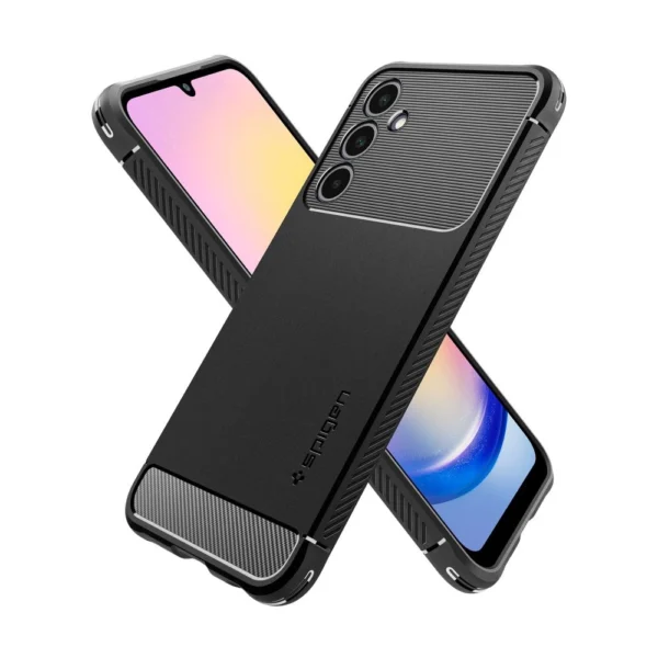 Spigen Rugged Armor Case for Samsung Galaxy A25 5G - Matte Blackeng