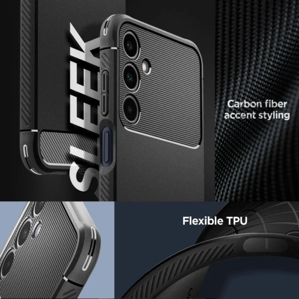Spigen Rugged Armor Case for Samsung Galaxy A25 5G - Matte Blackeng