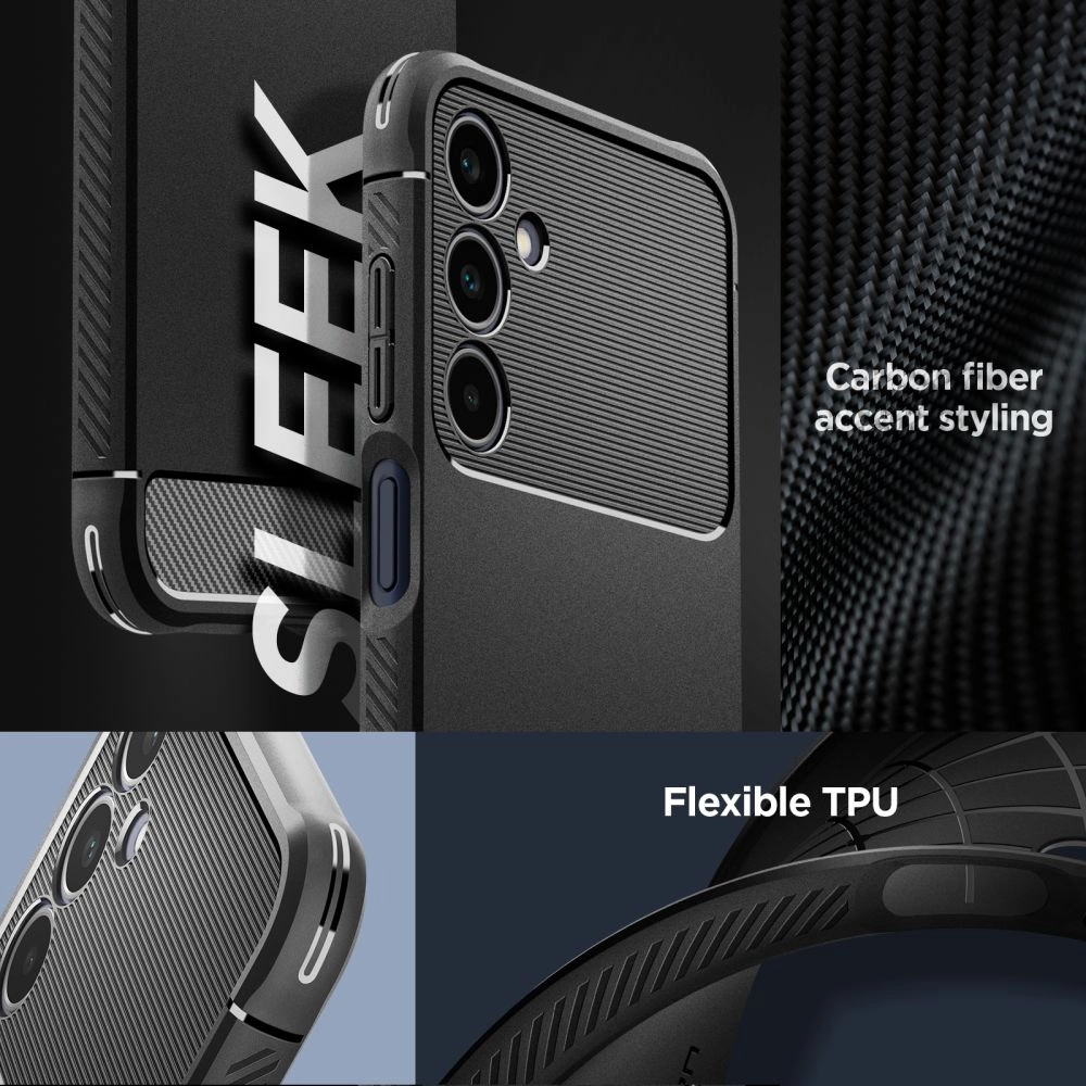 Spigen Rugged Armor Case for Samsung Galaxy A25 5G - Matte Blackeng