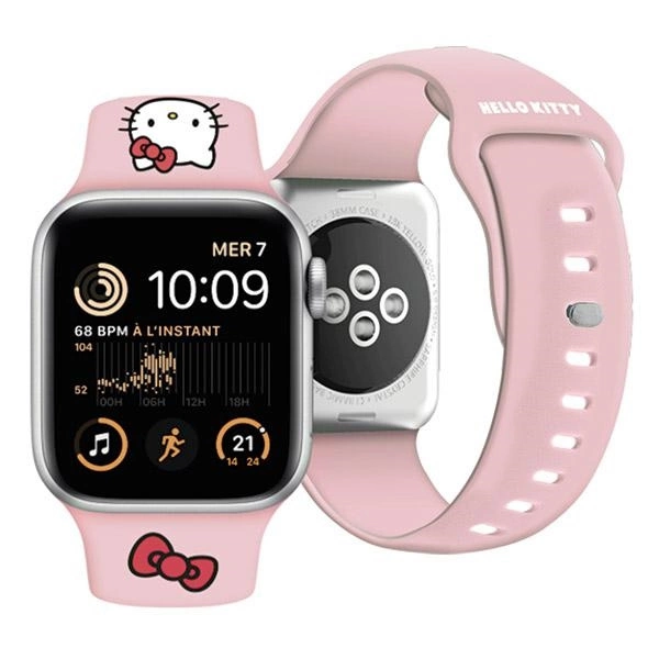 Hello Kitty Silicone Kitty Head Strap for Apple Watch 42/44/45/49mm - Pinkeng