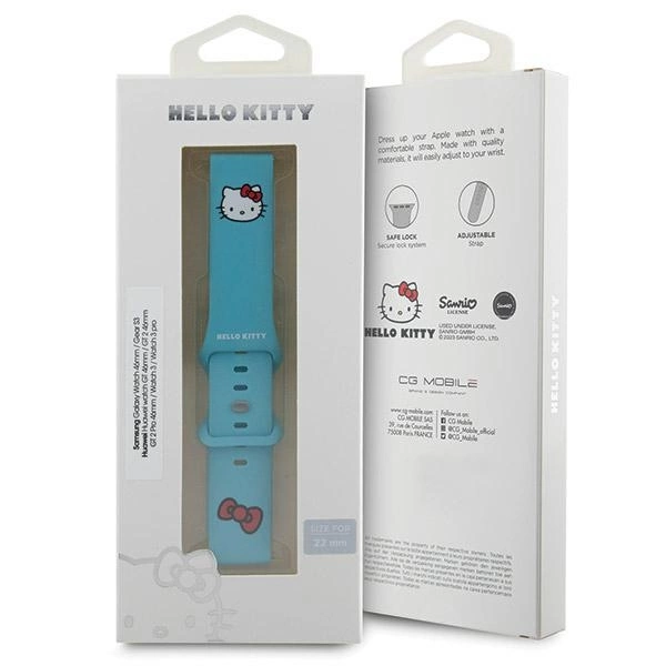 Hello Kitty Silicone Kitty Head strap universal 22mm - blueeng