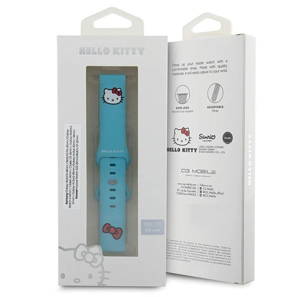 Hello Kitty Silicone Kitty Head strap universal 20mm - blueeng