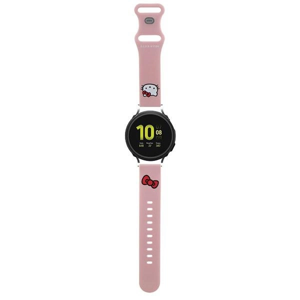 Hello Kitty Silicone Kitty Head strap universal 22mm - pinkeng