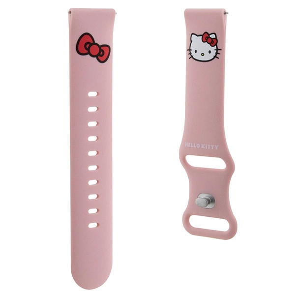 Hello Kitty Silicone Kitty Head strap universal 22mm - pinkeng