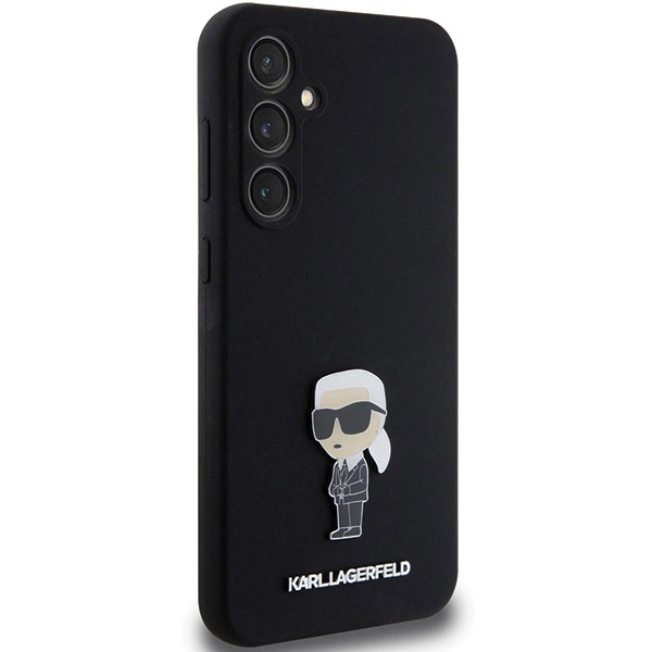 Karl Lagerfeld Silicone Ikonik Metal Pin case for Samsung Galaxy S23 FE - blackeng