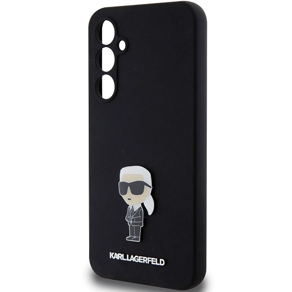 Karl Lagerfeld Silicone Ikonik Metal Pin case for Samsung Galaxy S23 FE - blackeng