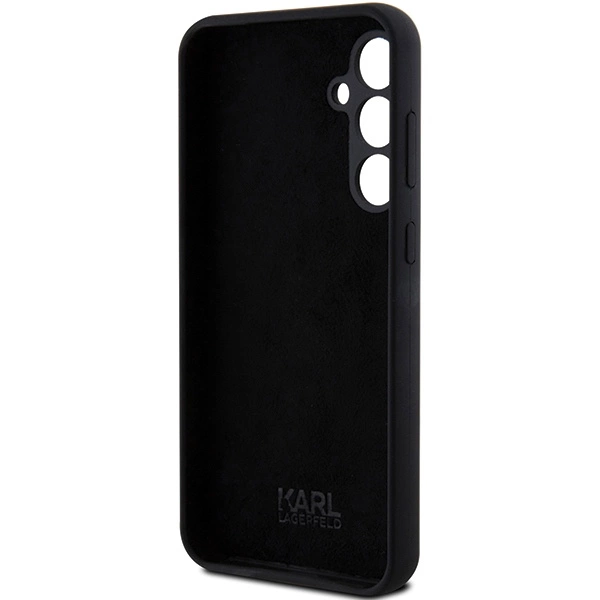Karl Lagerfeld Silicone Ikonik Metal Pin case for Samsung Galaxy S23 FE - blackeng