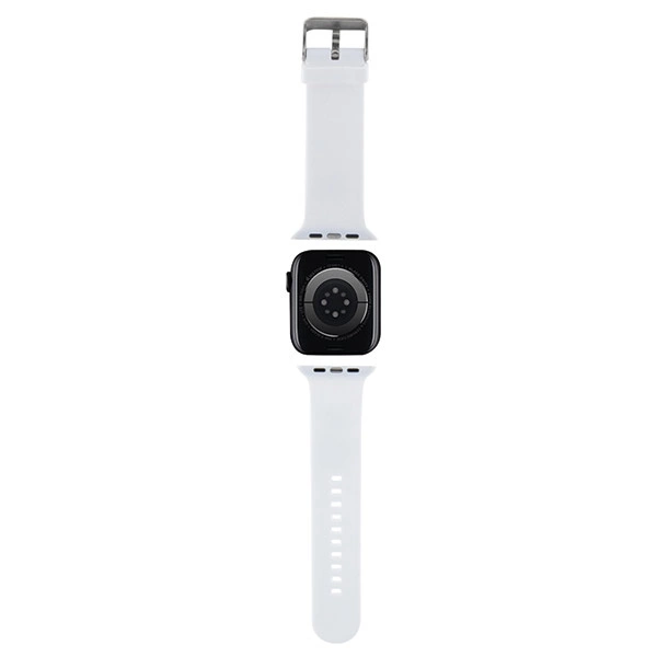 Karl Lagerfeld 3D Rubber Karl&Choupette Heads strap for Apple Watch 38/40/41mm - whiteeng