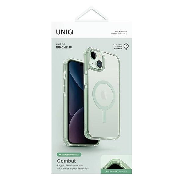 Uniq Combat Magclick Charging case for iPhone 15 / 14 / 13 - minteng
