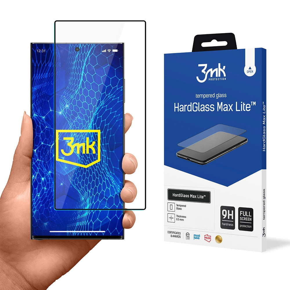 9H 3mk HardGlass Max Lite™ glass for Samsung Galaxy S24 Ultraeng