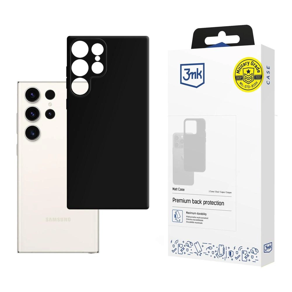 3mk Matt Case for Samsung Galaxy S24 Ultra - blackeng