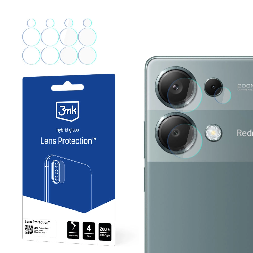 3mk Lens Protection™ hybrid camera glass for Redmi Note 13 Pro 4Geng
