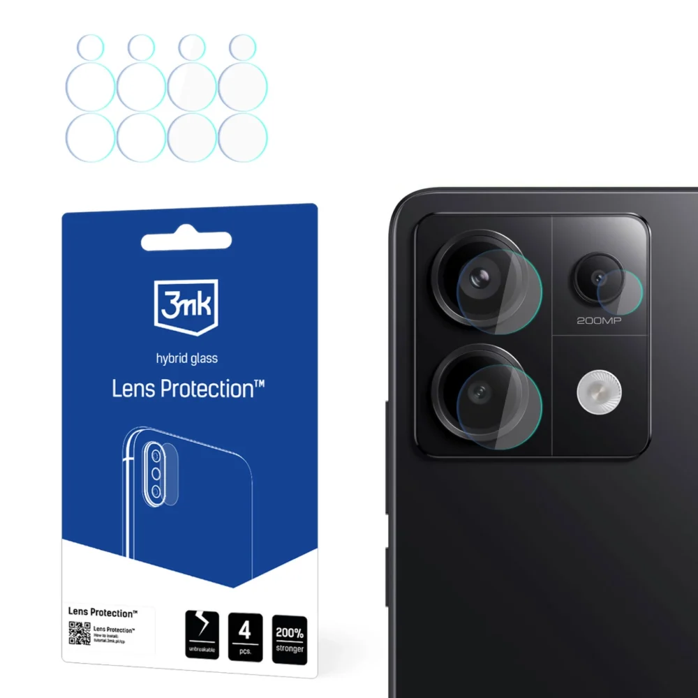 3mk Lens Protection™ hybrid camera glass for Redmi Note 13 Proeng