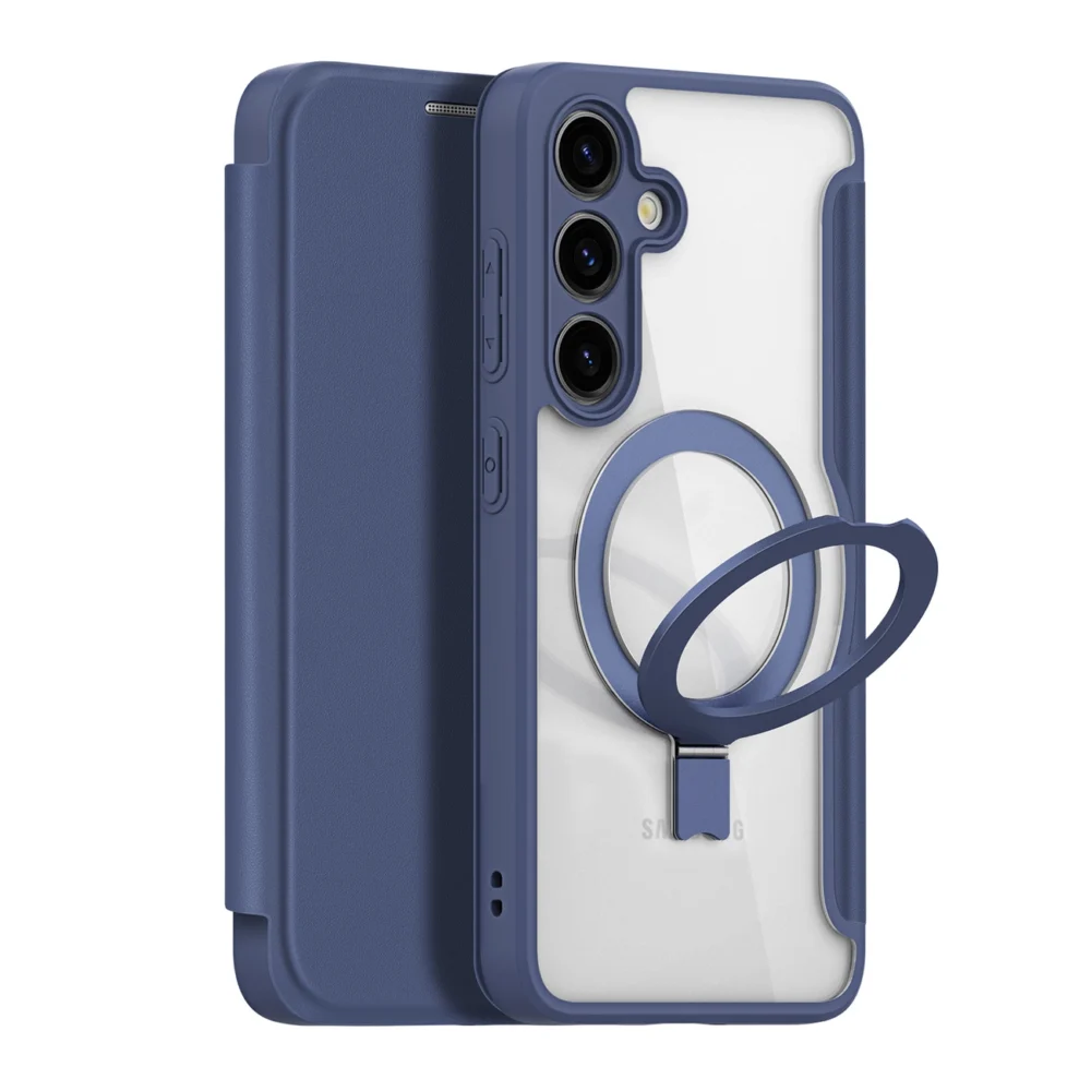 Dux Ducis Skin X Pro case with magnetic ring / stand for Samsung S24 - blueeng