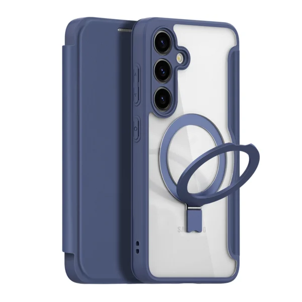 Dux Ducis Skin X Pro case with magnetic ring / stand for Samsung S24 - blueeng