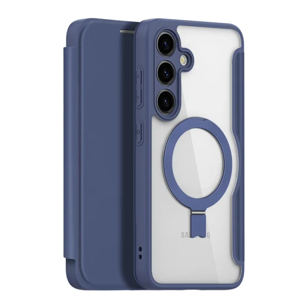 Dux Ducis Skin X Pro case with magnetic ring / stand for Samsung S24 - blueeng