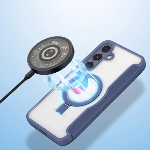 Dux Ducis Skin X Pro case with magnetic ring / stand for Samsung S24 - blueeng