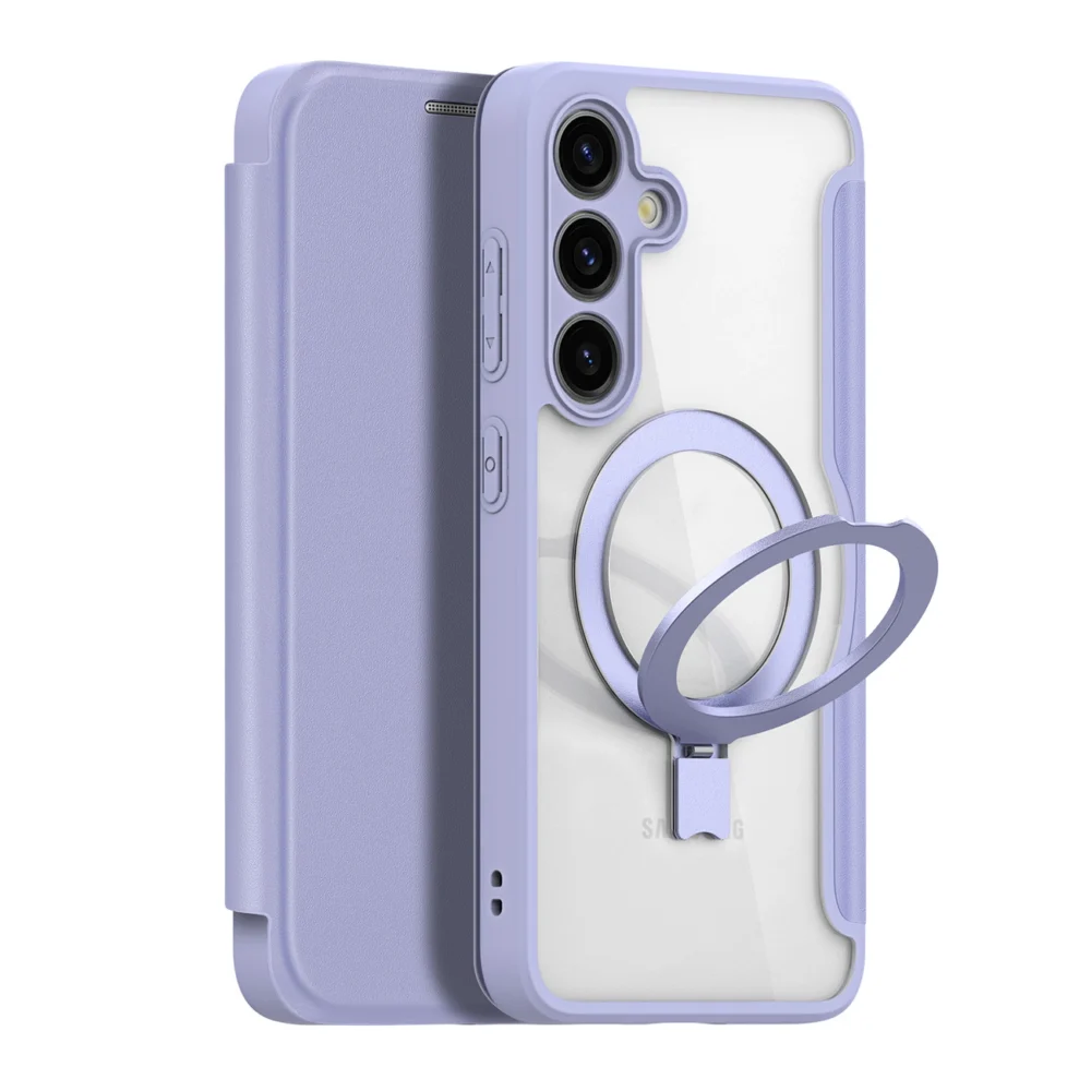 Dux Ducis Skin X Pro case with magnetic ring / stand for Samsung S24 - purpleeng