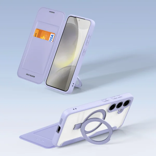 Dux Ducis Skin X Pro case with magnetic ring / stand for Samsung S24 - purpleeng