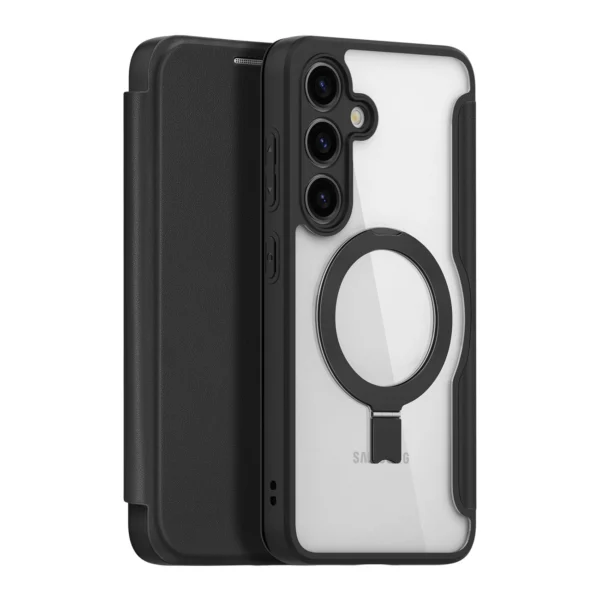 Dux Ducis Skin X Pro case with magnetic ring / stand for Samsung S24+ - blackeng