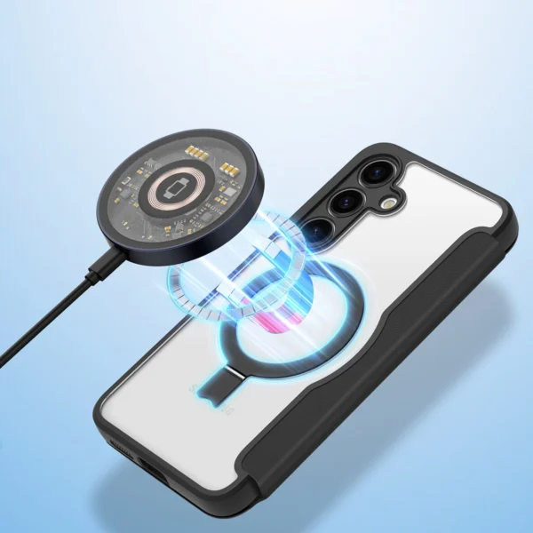 Dux Ducis Skin X Pro case with magnetic ring / stand for Samsung S24+ - blackeng