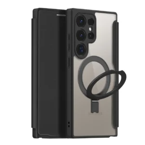 Dux Ducis Skin X Pro case with flap and magnetic ring for Samsung S24 Ultra - blackeng