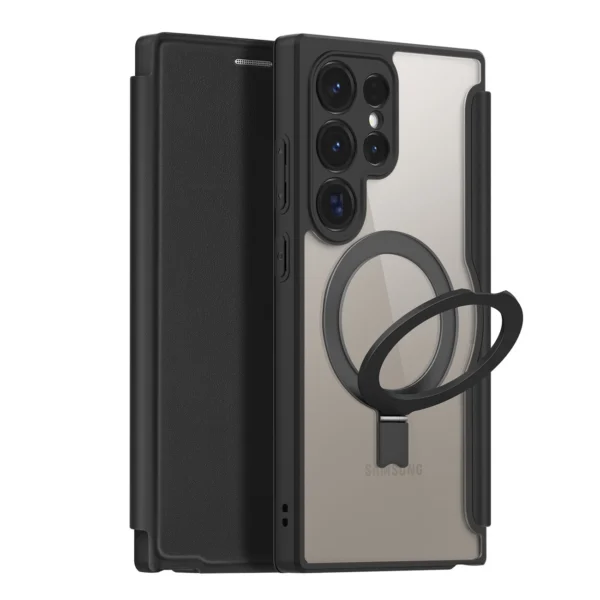 Dux Ducis Skin X Pro case with flap and magnetic ring for Samsung S24 Ultra - blackeng