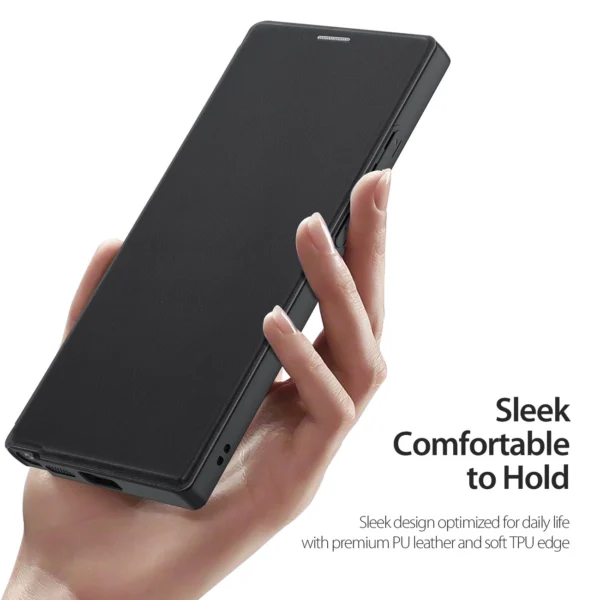 Dux Ducis Skin X Pro case with flap and magnetic ring for Samsung S24 Ultra - blackeng