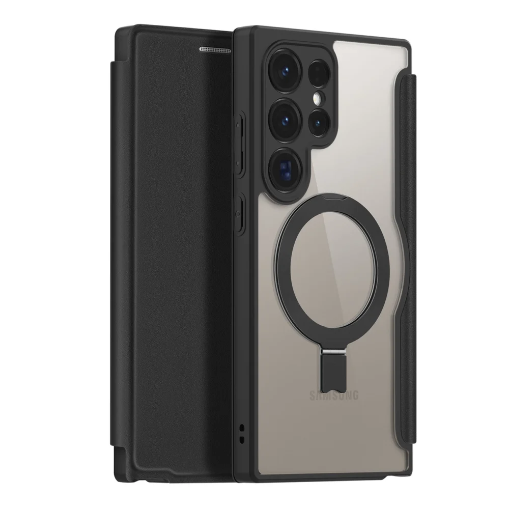 Dux Ducis Skin X Pro case with flap and magnetic ring for Samsung S24 Ultra - blackeng