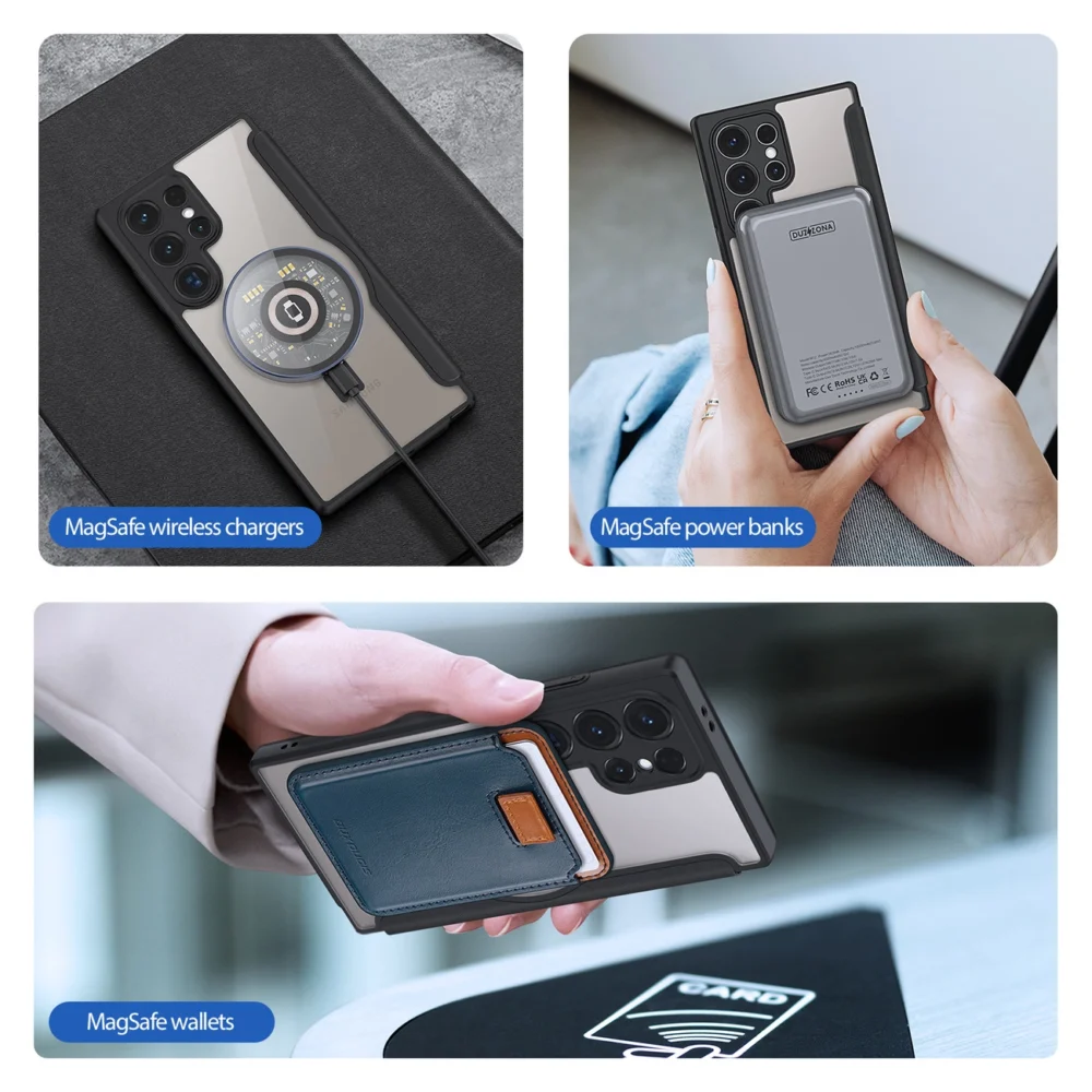 Dux Ducis Skin X Pro case with flap and magnetic ring for Samsung S24 Ultra - blackeng