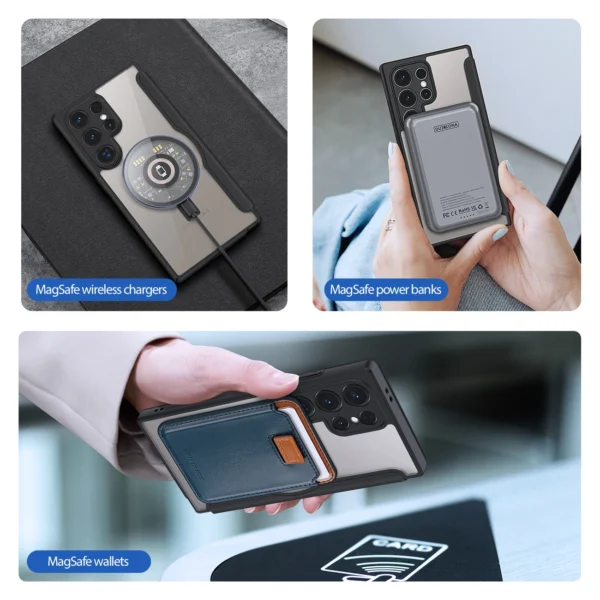 Dux Ducis Skin X Pro case with flap and magnetic ring for Samsung S24 Ultra - blackeng