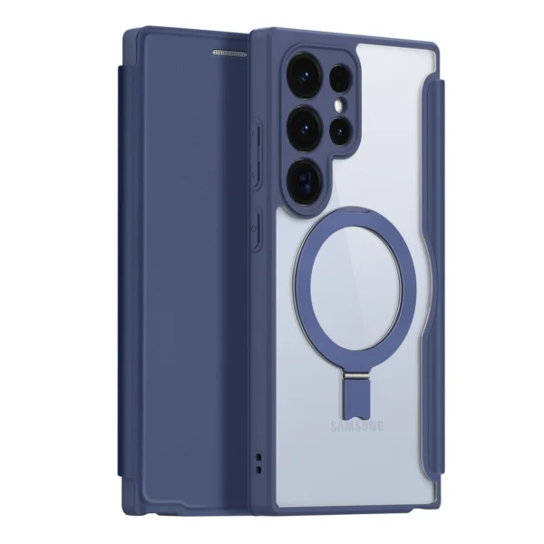 Dux Ducis Skin X Pro case with magnetic ring / stand for Samsung S24 Ultra - blueeng