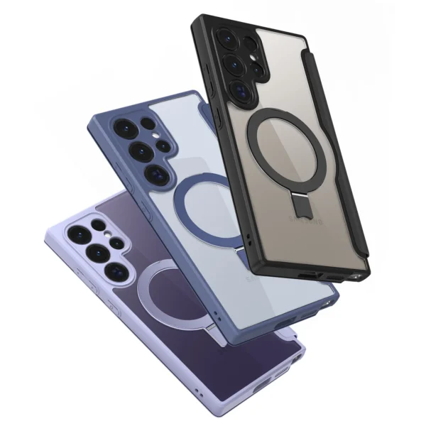 Dux Ducis Skin X Pro case with magnetic ring / stand for Samsung S24 Ultra - blueeng