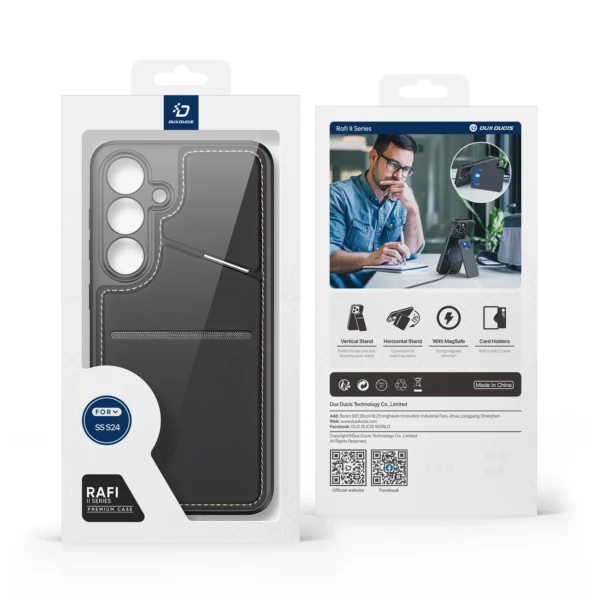 Rafi II Mag case for Samsung S24 - Blackeng