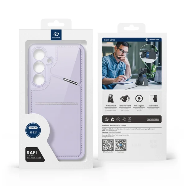 Rafi II Mag case for Samsung S24 - Purpleeng