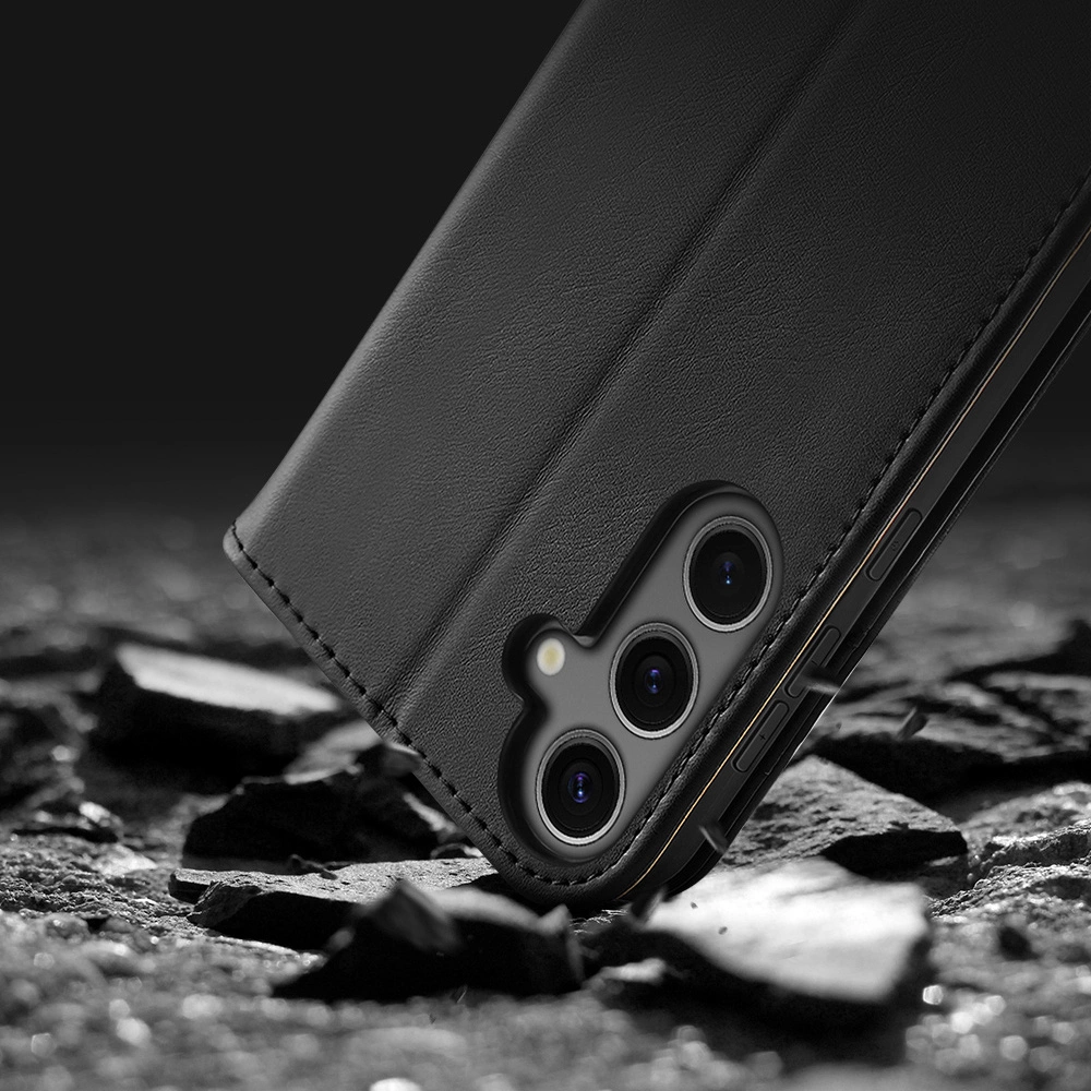 Dux Ducis Hivo case with flap and RFID blocking for Samsung Galaxy S24 - blackeng