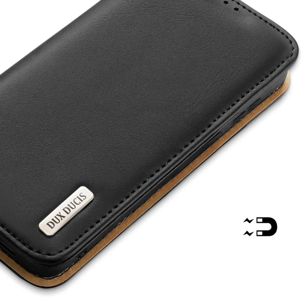 Dux Ducis Hivo case with flap and RFID blocking for Samsung Galaxy S24 - blackeng