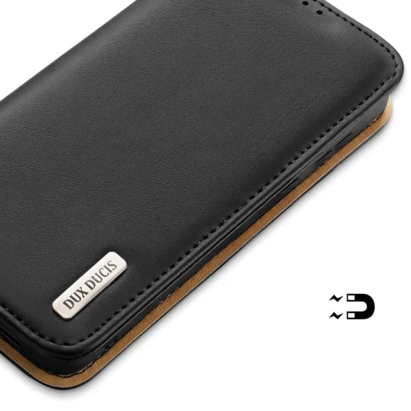 Dux Ducis Hivo case with flap and RFID blocking for Samsung Galaxy S24 - blackeng