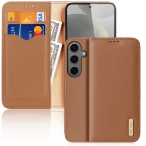 Dux Ducis Hivo case with flap and RFID blocker for Samsung Galaxy S24+ - browneng